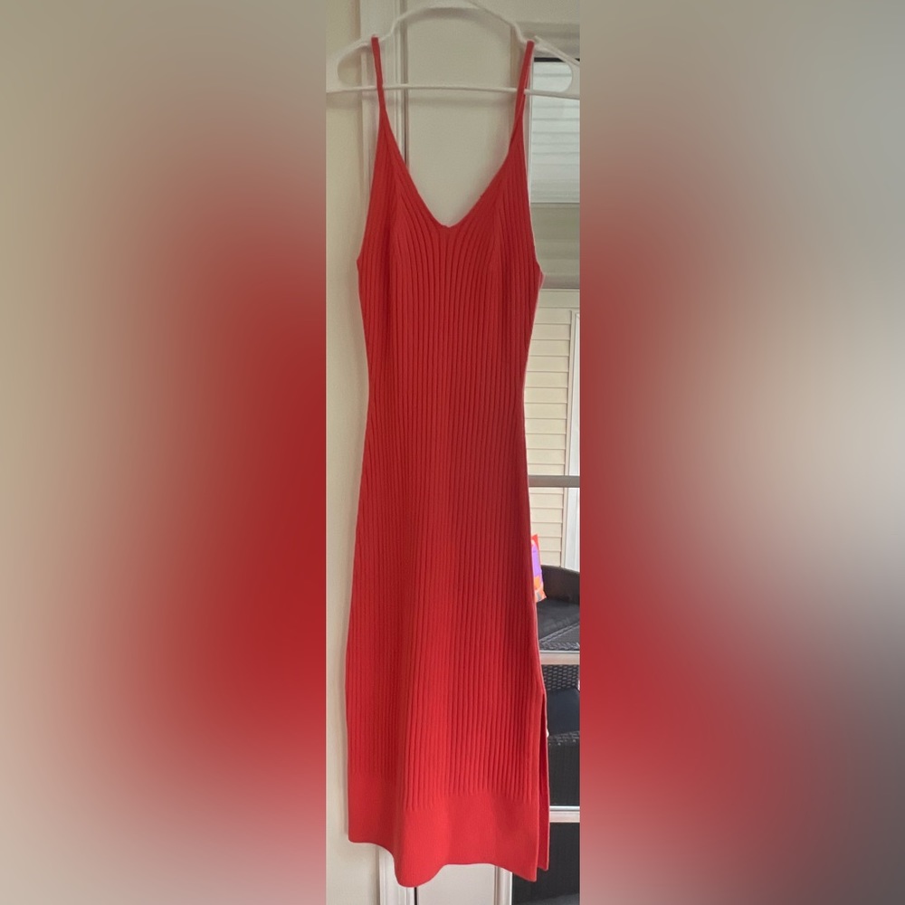 Free people sweater dress with matching sweater heavy material size large